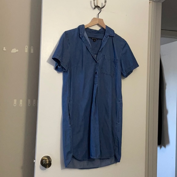 J crew chambray shirt dress - Picture 3 of 6